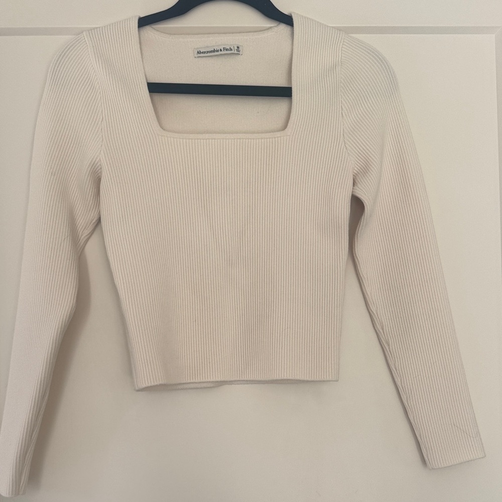 Abercrombie & Fitch Ottoman Long Sleeve - White Medium